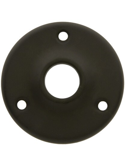 2 1/4 inch Pressed Brass Rosette With 5/8 inch Collar in Oil-Rubbed Bronze.